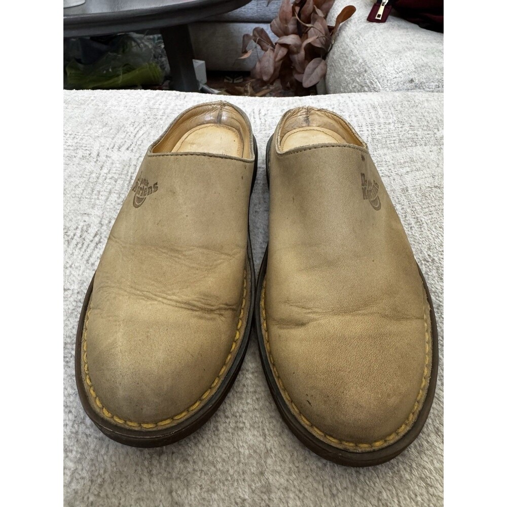Vintage Dr. Martens 8214 Leather Slip-On Mules - Made in England - UK 5 US 7